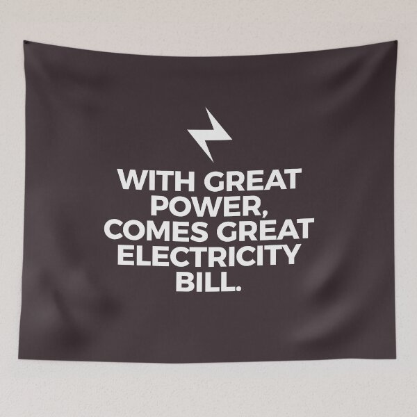 Item preview, With Great Power Comes Great Electricity Bill designed and sold by Articulate.
