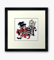 Beetlejuice & Lydia Framed Print