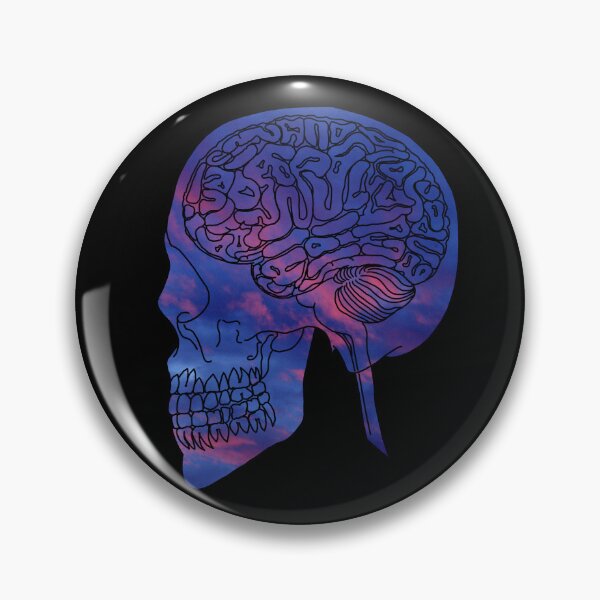 Item preview, Dark Red Blue Sky Brain Damage designed and sold by createVisions.