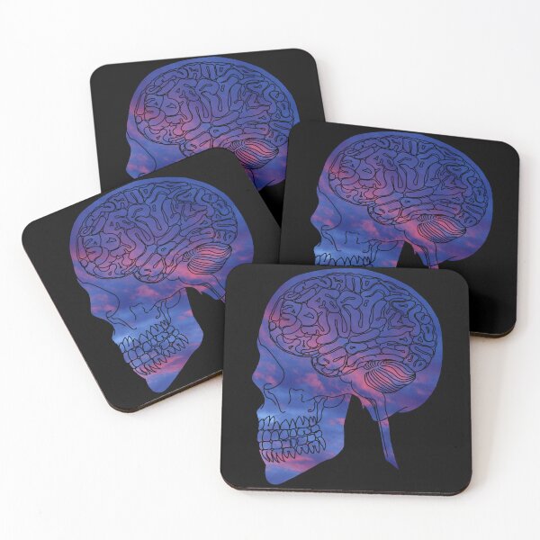 Item preview, Dark Red Blue Sky Brain Damage designed and sold by createVisions.