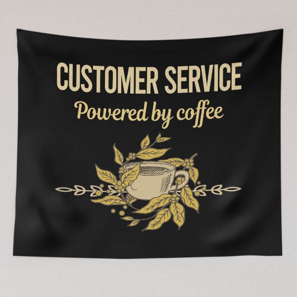 Item preview, Powered By Coffee Customer Service designed and sold by trinayolkcelia.