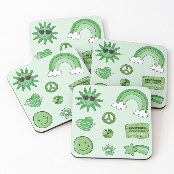 Item preview, Pack Hippie Verde GOOD VIBES designed and sold by everything4eva.