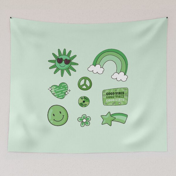 Item preview, Pack Hippie Verde GOOD VIBES designed and sold by everything4eva.