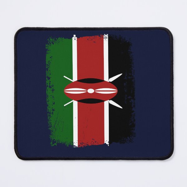Item preview, Kenya Flag Distressed designed and sold by rafaeltto.