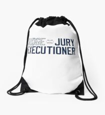 @RunADZ_ "Judge Jury Executioner" Drawstring Bag