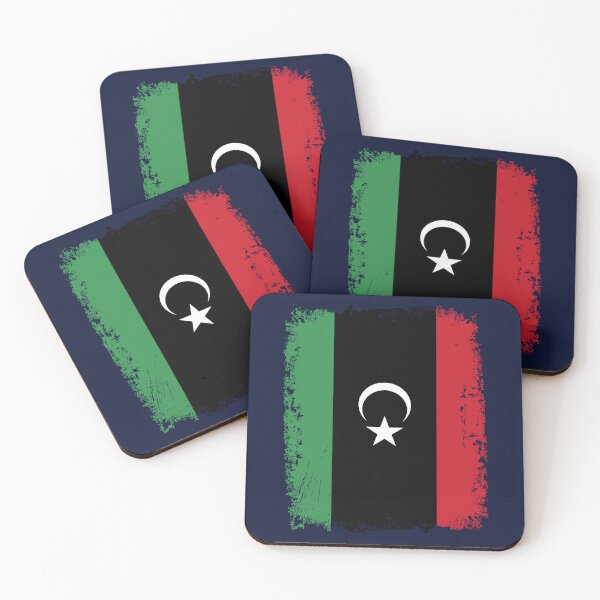 Item preview, Libya Flag Distressed designed and sold by rafaeltto.