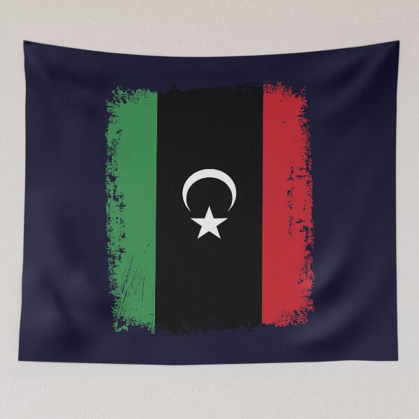 Item preview, Libya Flag Distressed designed and sold by rafaeltto.
