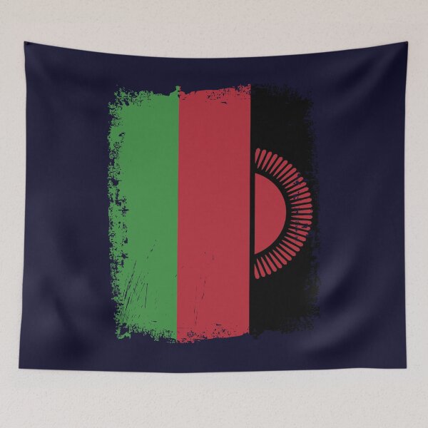 Item preview, Malawi Flag Distressed designed and sold by rafaeltto.