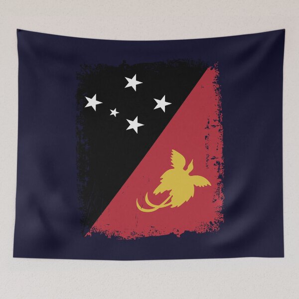 Item preview, Papua New Guinea Flag Distressed designed and sold by rafaeltto.