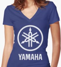 Camiseta entallada de cuello en V Yamaha