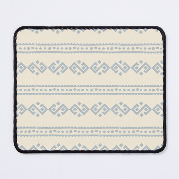 Artikelvorschau, Staubiges Blau und Alabaster-Boho-Muster entworfen und verkauft von GMM Designs.