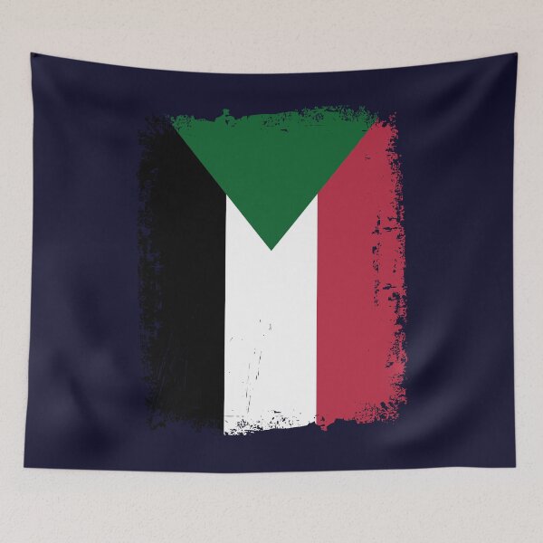 Item preview, Sudan Flag Distressed designed and sold by rafaeltto.