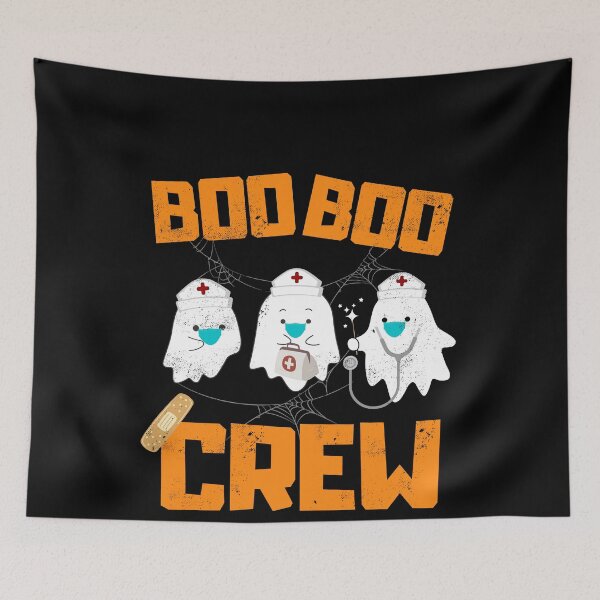 Item preview, Boo boo crew Halloween Ghost Paramedic Nurse Doctor EMT designed and sold by ibeargifts.