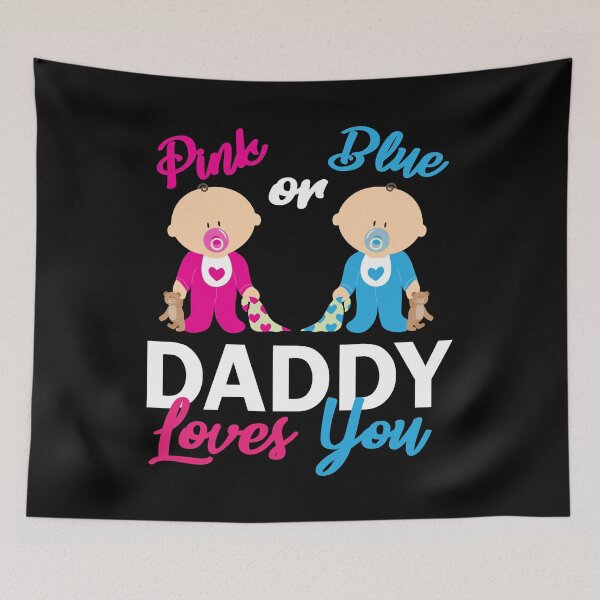 Item preview, People Call Me Daddy Loves You Pink Or Blue Gender Reveal Retro Vintage designed and sold by RandiBusk.