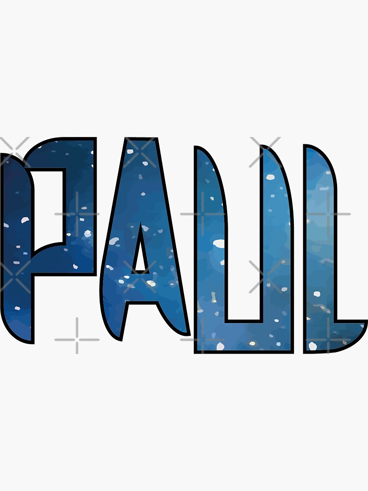 "PAUL Name IV My name is PAUL typography name Galaxy Vibe