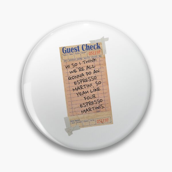 Item preview, Trendy Retro Espresso Martini Guest Check Receipt Quote Wall Art designed and sold by AlexReidd.