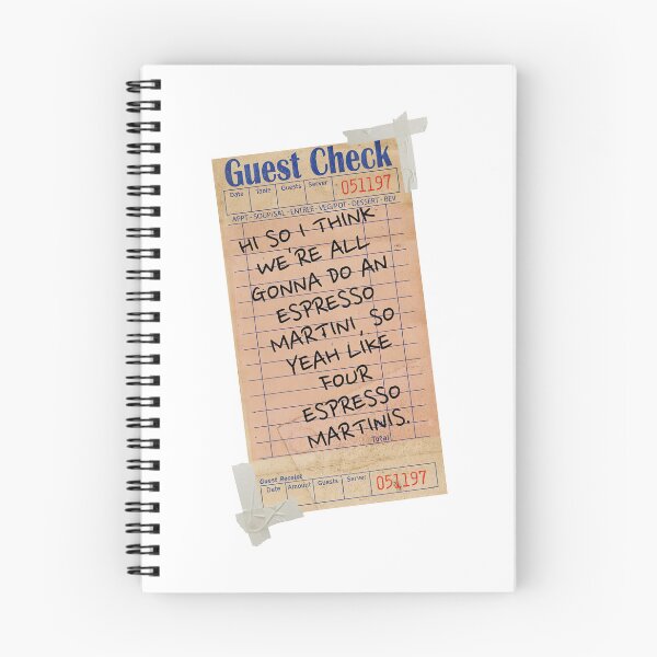 Item preview, Trendy Retro Espresso Martini Guest Check Receipt Quote Wall Art designed and sold by AlexReidd.