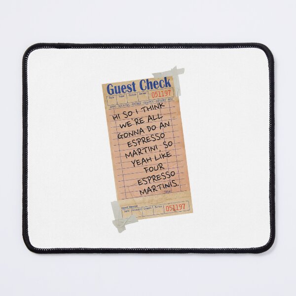 Item preview, Trendy Retro Espresso Martini Guest Check Receipt Quote Wall Art designed and sold by AlexReidd.