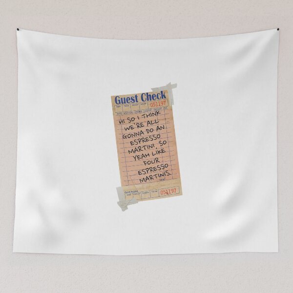 Item preview, Trendy Retro Espresso Martini Guest Check Receipt Quote Wall Art designed and sold by AlexReidd.