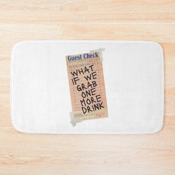 Item preview, Trendy Retro One More Drink Guest Check Receipt Quote designed and sold by AlexReidd.