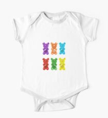 Rainbow Gummy Bears One Piece - Short Sleeve