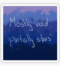 Mostly void, partially stars Sticker