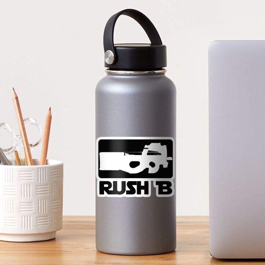 "CS GO Shirt. Rush B" Sticker For Sale By JaviaHummel | Redbubble