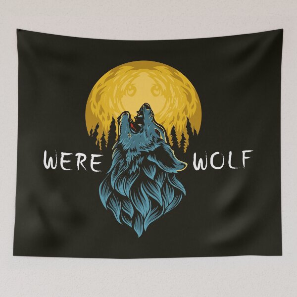 Item preview, Were wolf roaring on the moon designed and sold by I'm  Redz.