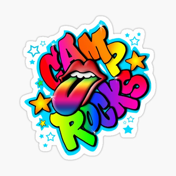 Camp Rocks White Sticker