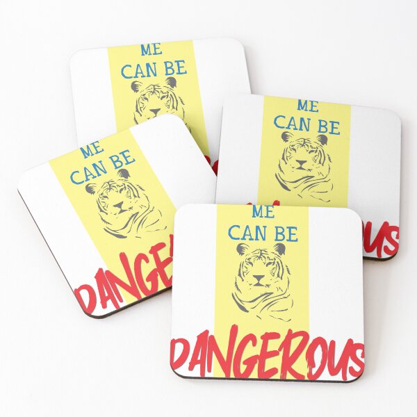 Item preview, Hugging Me Can Be Dangerous Tiger Text Design designed and sold by RiyonArts.