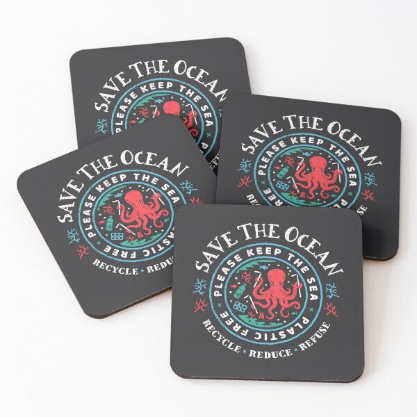 Item preview, Save The Ocean - Please Keep the Sea Plastic Free - Octopus Scene designed and sold by Bangtees.