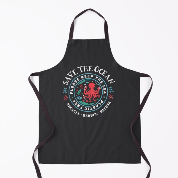 Item preview, Save The Ocean - Please Keep the Sea Plastic Free - Octopus Scene designed and sold by Bangtees.