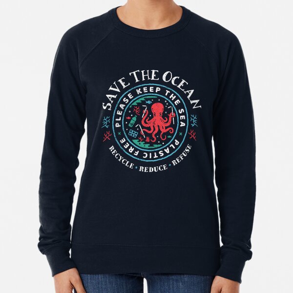 Item preview, Save The Ocean - Please Keep the Sea Plastic Free - Octopus Scene designed and sold by Bangtees.