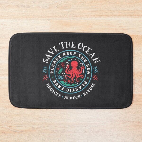 Item preview, Save The Ocean - Please Keep the Sea Plastic Free - Octopus Scene designed and sold by Bangtees.