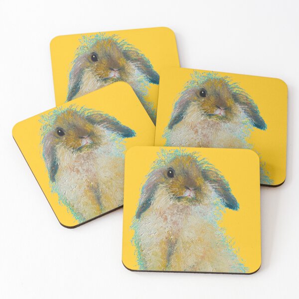 Item preview, Brown bunny rabbit on gold designed and sold by MatsonArtDesign.