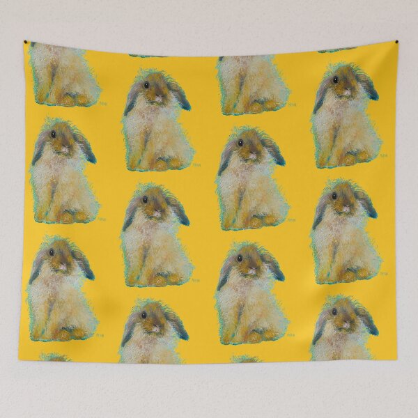 Item preview, Brown bunny rabbit on gold designed and sold by MatsonArtDesign.