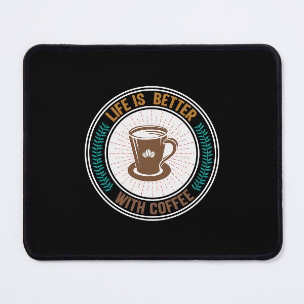 Item preview, life is better with a coffee t-shirt design designed and sold by MarvellTeeZone.