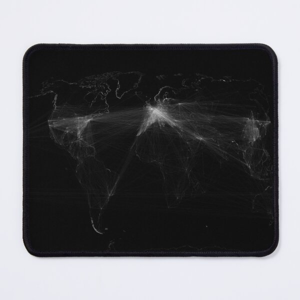 Item preview, Global Airline Routes (Straight Line) - Winkel Tripel (Dark) designed and sold by Henrik Gulliksen Schüller.