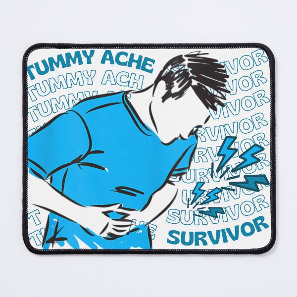 Item preview, Tummy Ache Survivor. Illness meme - Perfect for ANYBODY ibs irritable bowel syndrome, ulcerative colitis, ibd, chrons disease or even stomach cancer sufferers who has a positive good sense of humor. designed and sold by Saffire6.
