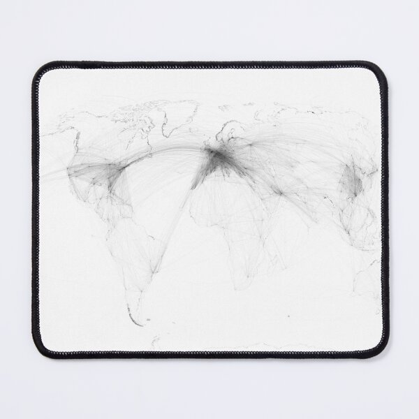 Item preview, Global Airline Routes (Shortest Path / Geodetic) - Winkel Tripel (with borders) designed and sold by Henrik Gulliksen Schüller.