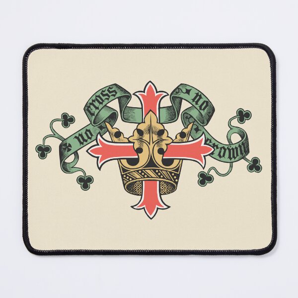 Item preview, No Cross, No Crown. Vintage Catholic art. designed and sold by oremus-store.
