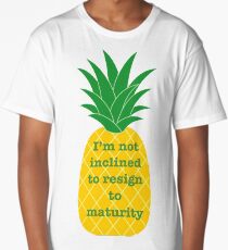 I'm not inclined to resign to maturity Long T-Shirt