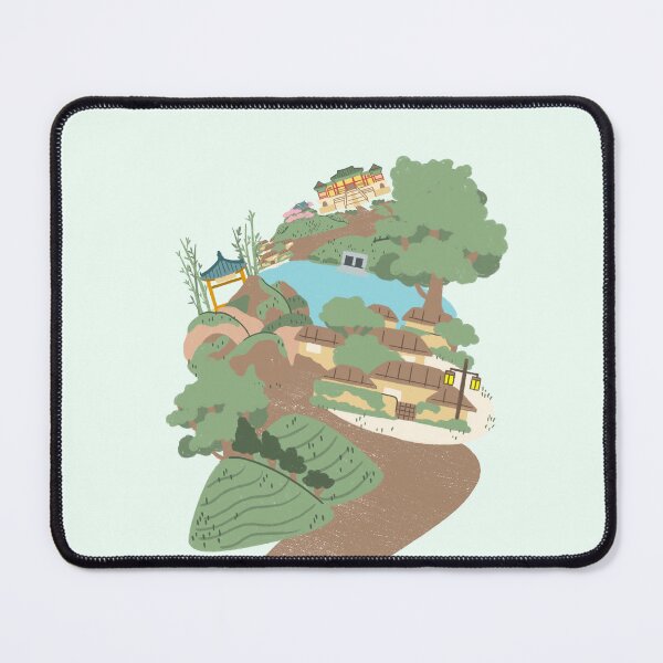 Item preview, Traditional Historical Korean Scene Countryside designed and sold by ThievingNargles.