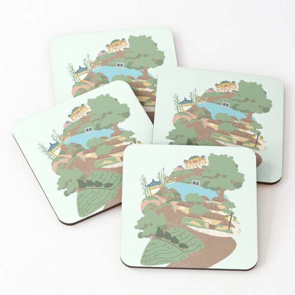 Item preview, Traditional Historical Korean Scene Countryside designed and sold by ThievingNargles.