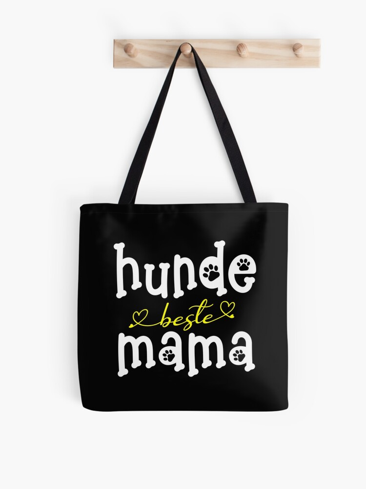 Thumbnail 1 von 2, Stofftasche, beste hunde mama designt und verkauft von dog-shirt.