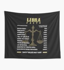 Libra Facts Shirt Wall Tapestry