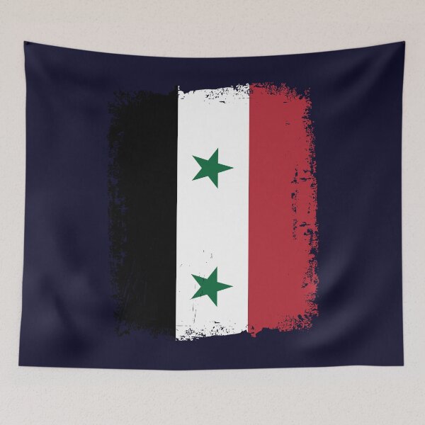 Item preview, Syria Flag Distressed designed and sold by rafaeltto.