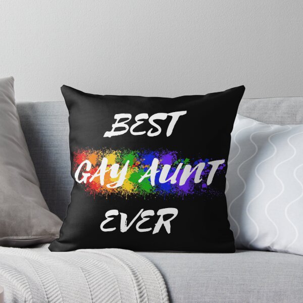 Item preview, Best Gay Aunt Ever Rainbow Color Splash For Proud Aunts In Black designed and sold by LuckyKermit.