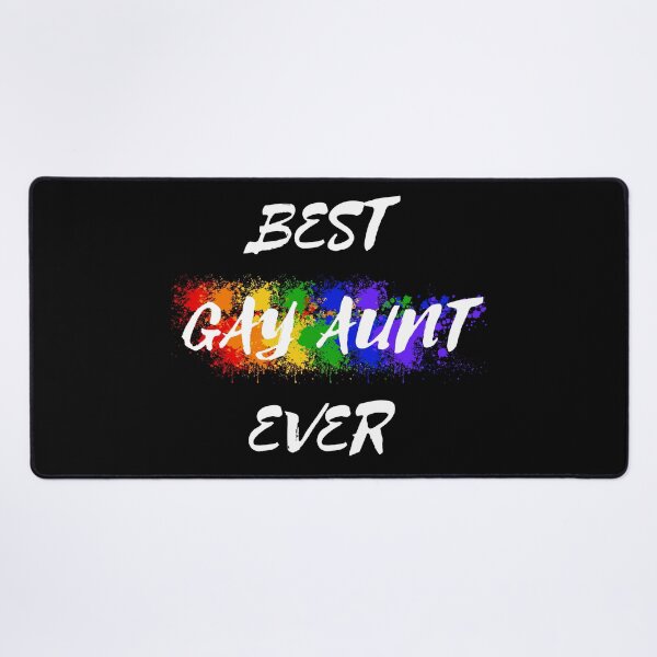 Item preview, Best Gay Aunt Ever Rainbow Color Splash For Proud Aunts In Black designed and sold by LuckyKermit.