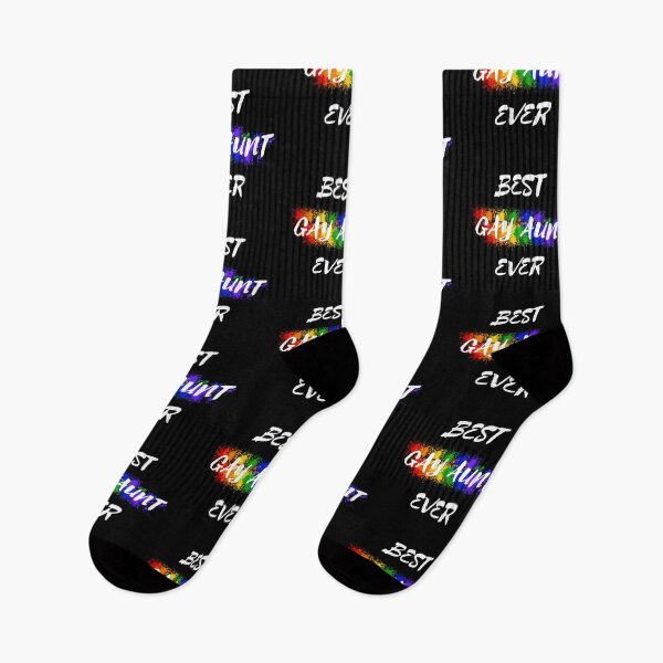 Item preview, Best Gay Aunt Ever Rainbow Color Splash For Proud Aunts In Black designed and sold by LuckyKermit.